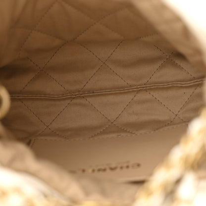 Chanel Shiny Calfskin Quilted Mini Chanel 22 White 5 of 11
