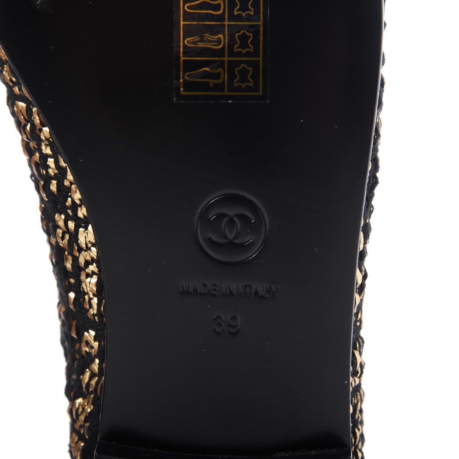 Chanel Tweed Flannel Cap Toe Ballerina Flats 39 8 of 9