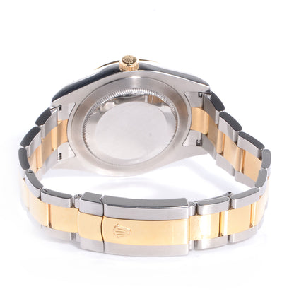 Rolex Stainless Steel 18K Yellow Gold 41mm Oyster Perpetual Datejust II Watch Slate 116333 3 of 7
