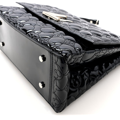 Louis Vuitton Vernis Flower Quilted Twist Shoulder Bag GM Black 9 of 9