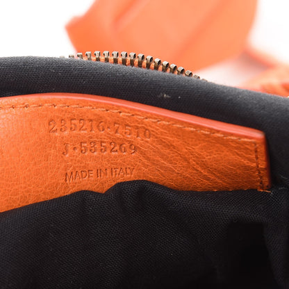 Balenciaga Agneau Classic Hardware Velo Tote Bag Tangerine 8 of 12