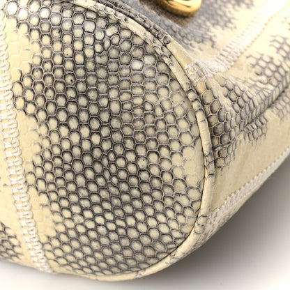 Gucci Snakeskin Mini Zumi Bucket Bag Grey 7 of 7