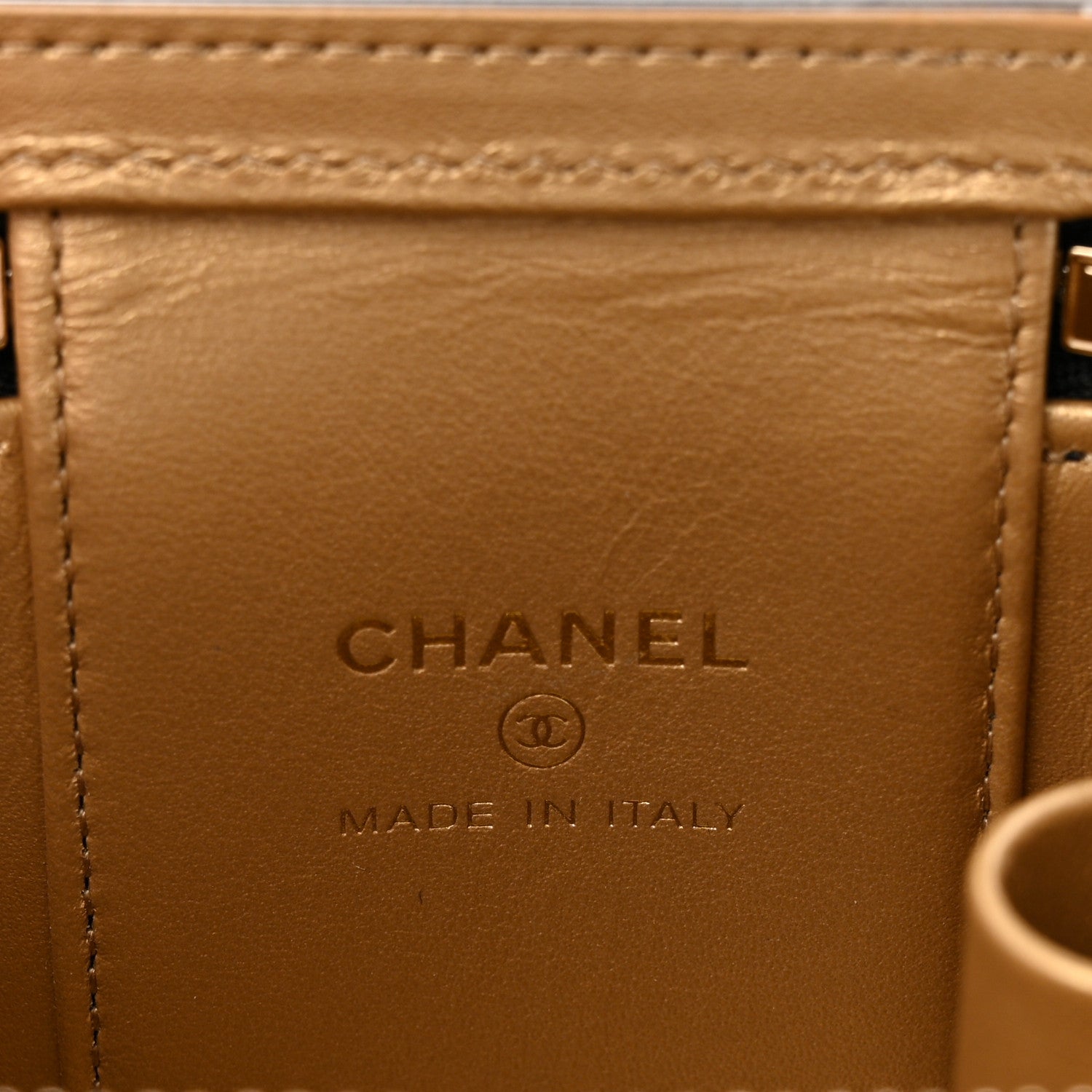 Chanel Lambskin Quilted Mini Pearl Crush Vanity Case With Chain Black 6 of 11