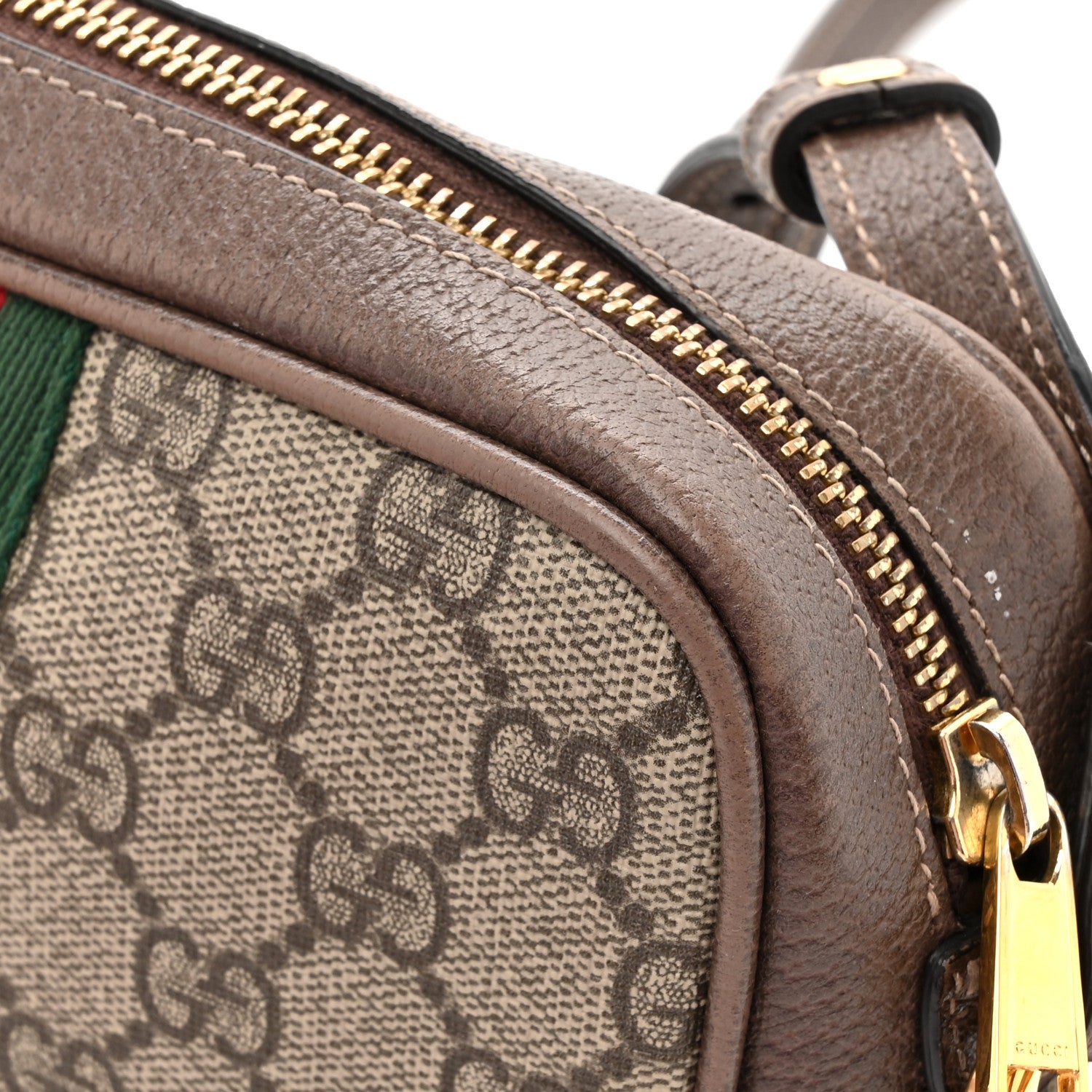 Gucci GG Supreme Monogram Web Mini Ophidia Shoulder Bag Brown 18 of 18