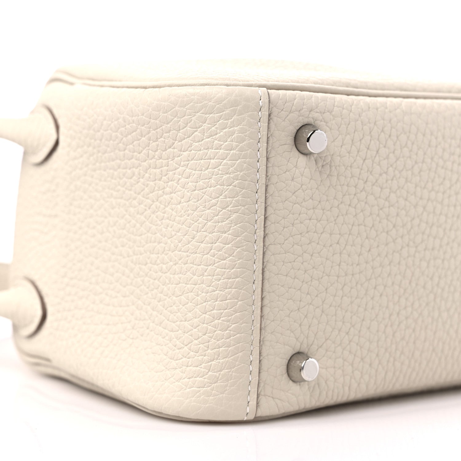Hermes Taurillon Clemence Mini Lindy 20 Craie 7 of 9