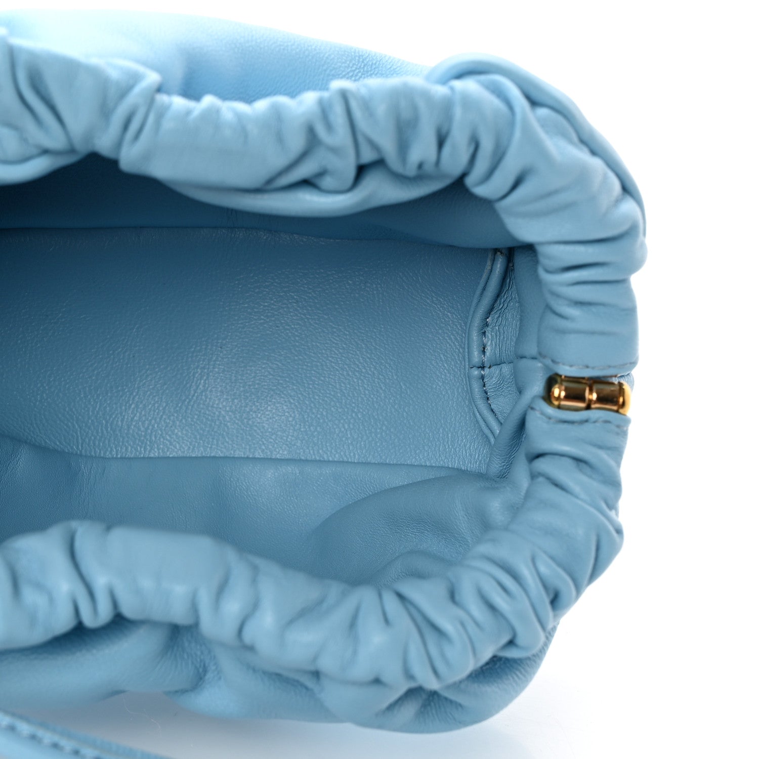 Mansur Gavriel Lambskin Mini Cloud Wristlet Sky 5 of 7