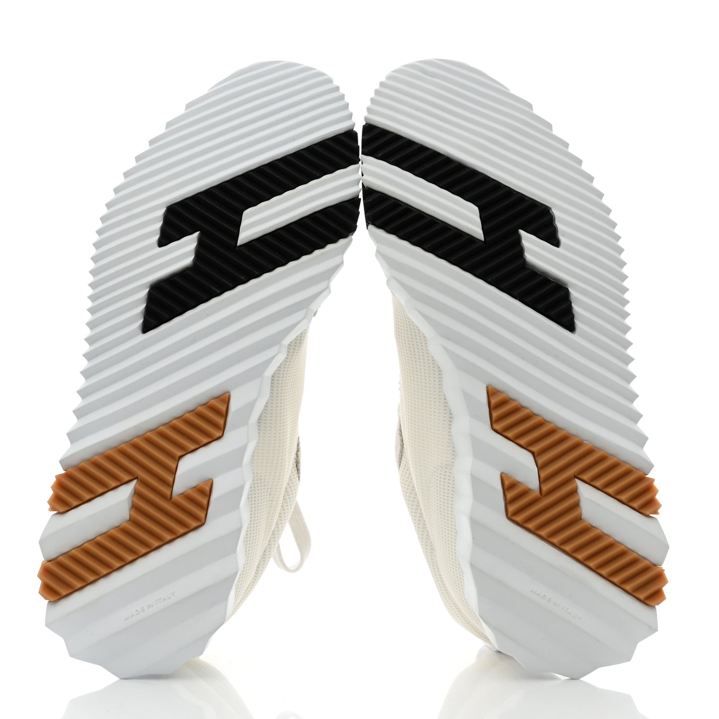 Technical Canvas Suede Goatskin Bouncing Sneakers 37.5 White