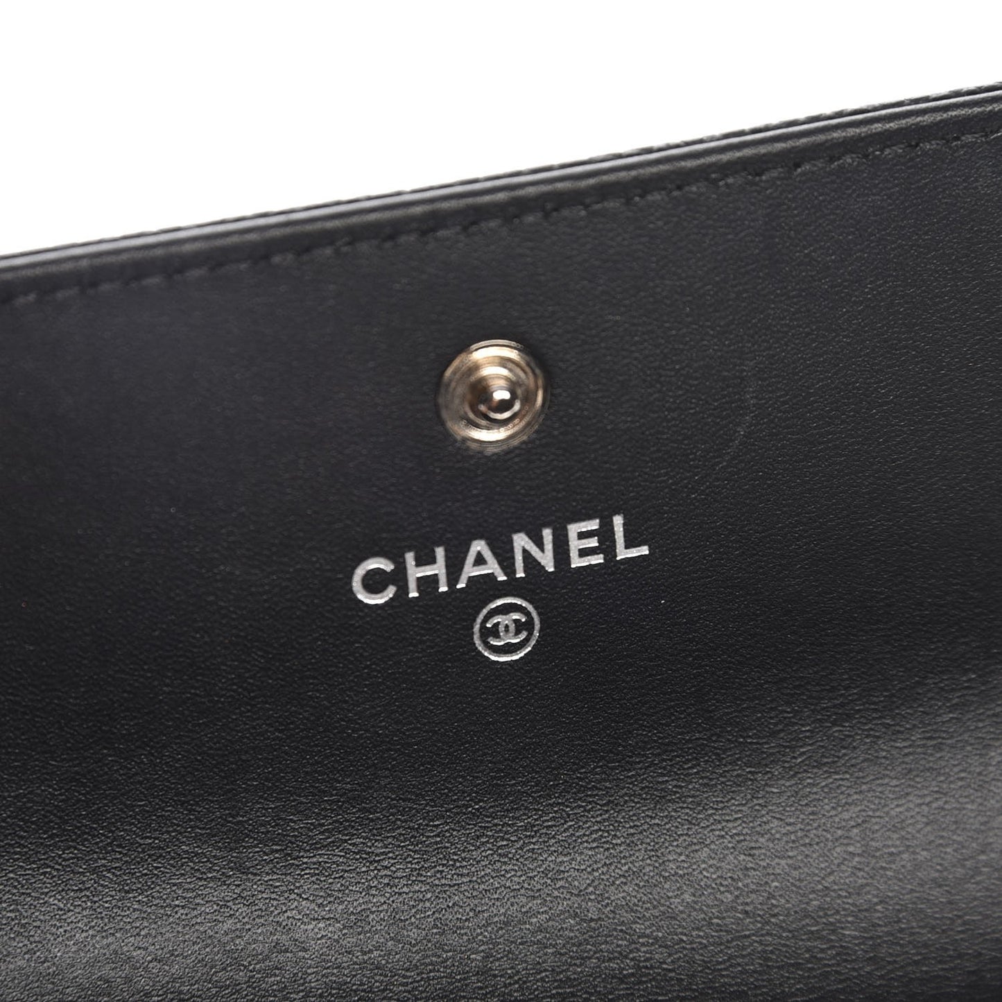 Caviar Timeless CC Large Gusset Flap Wallet Black
