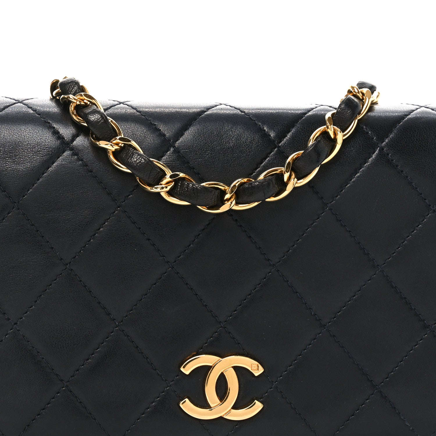 Chanel Lambskin Quilted Wallet On Chain WOC Black 8 of 11