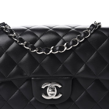 Chanel Lambskin Quilted Mini Rectangular Flap Black 10 of 11