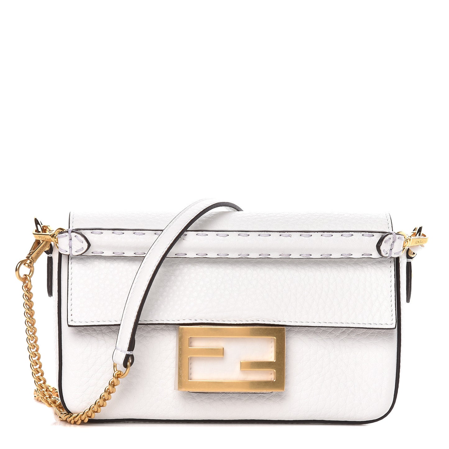 Cuoio Romano Mini Baguette White