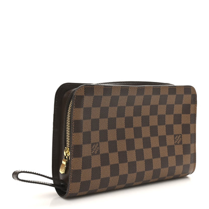 Louis Vuitton Damier Ebene Pochette Saint Louis Clutch 3 of 7