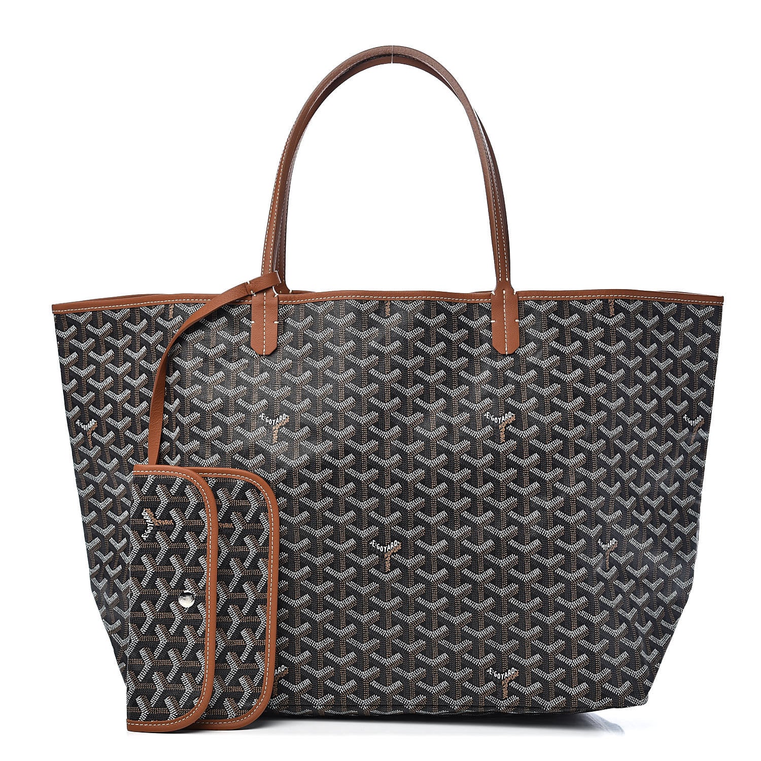 Goyard Goyardine Saint Louis GM Black Gold 1 of 13