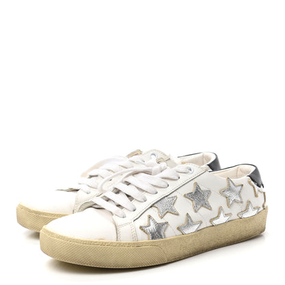 Saint Laurent Nappa Star Court Sneakers 37.5 Off White 3 of 9