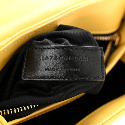 Saint Laurent Calfskin Y Quilted Monogram Toy Loulou Crossbody Bag Sunflower 7 of 12