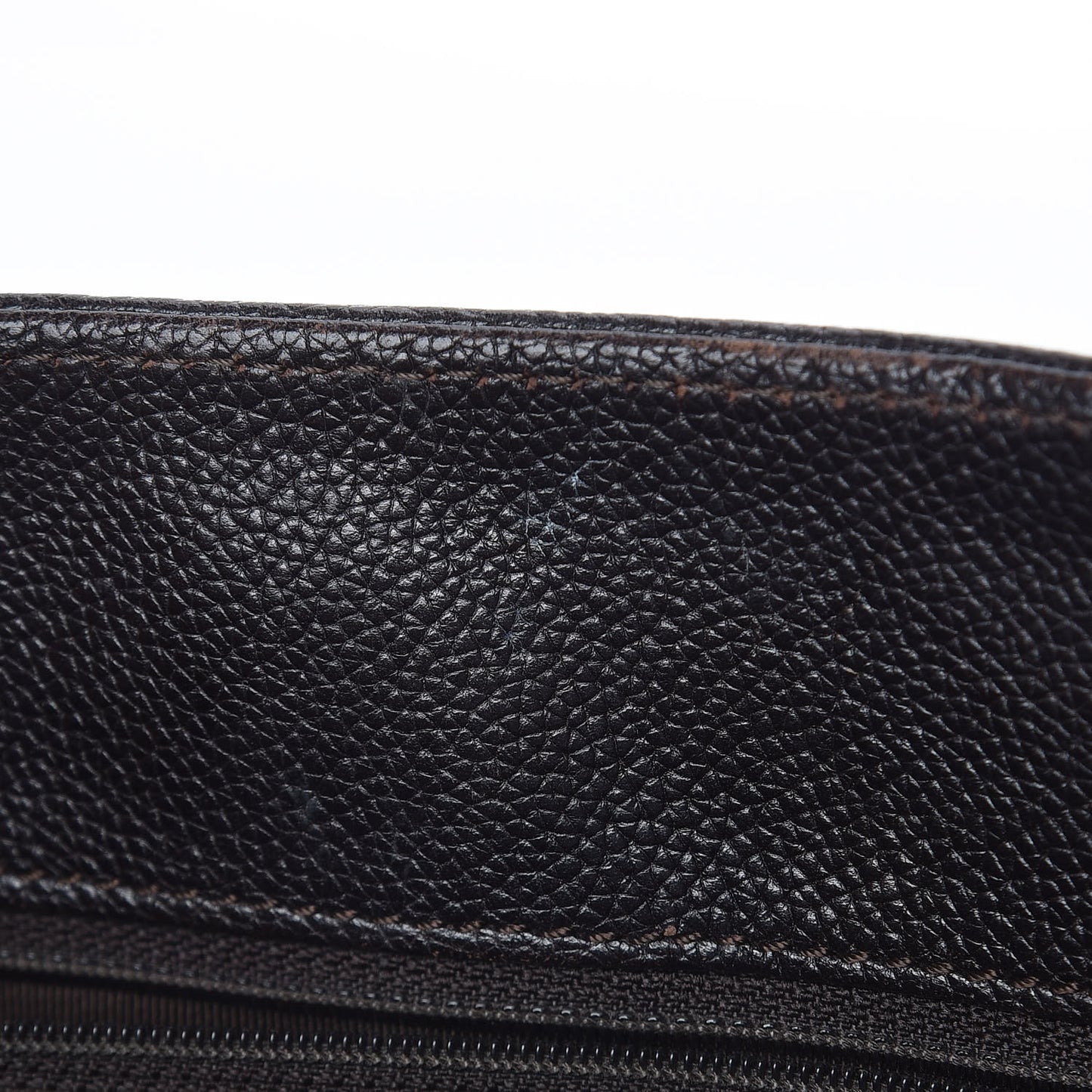 Calfskin Cerf Executive Shopper Tote Brown