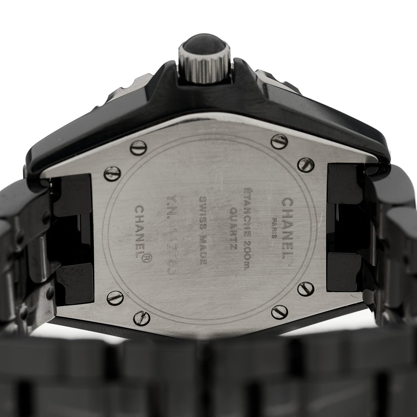 Stainless Steel Ceramic 33mm J12 Quartz Watch Black