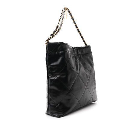 Chanel Calfskin Quilted Small Chanel 22 Black 3 of 10