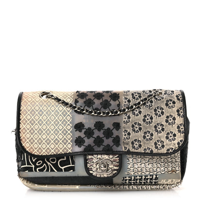 Chanel PVC Tweed Patchwork Medium Single Flap Black 1 of 11