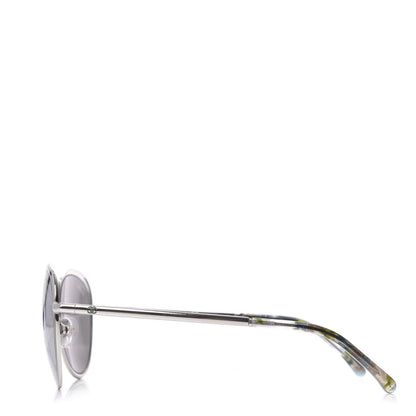Chanel Round Spring Sunglasses 4206 Black Silver 2 of 8