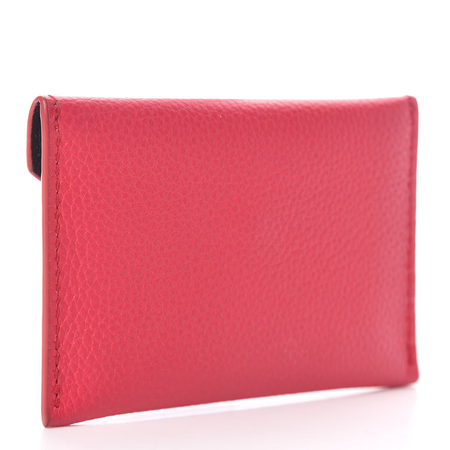 Alexander McQueen Calfskin Skull Envelope Card Holder Pink 3 of 8