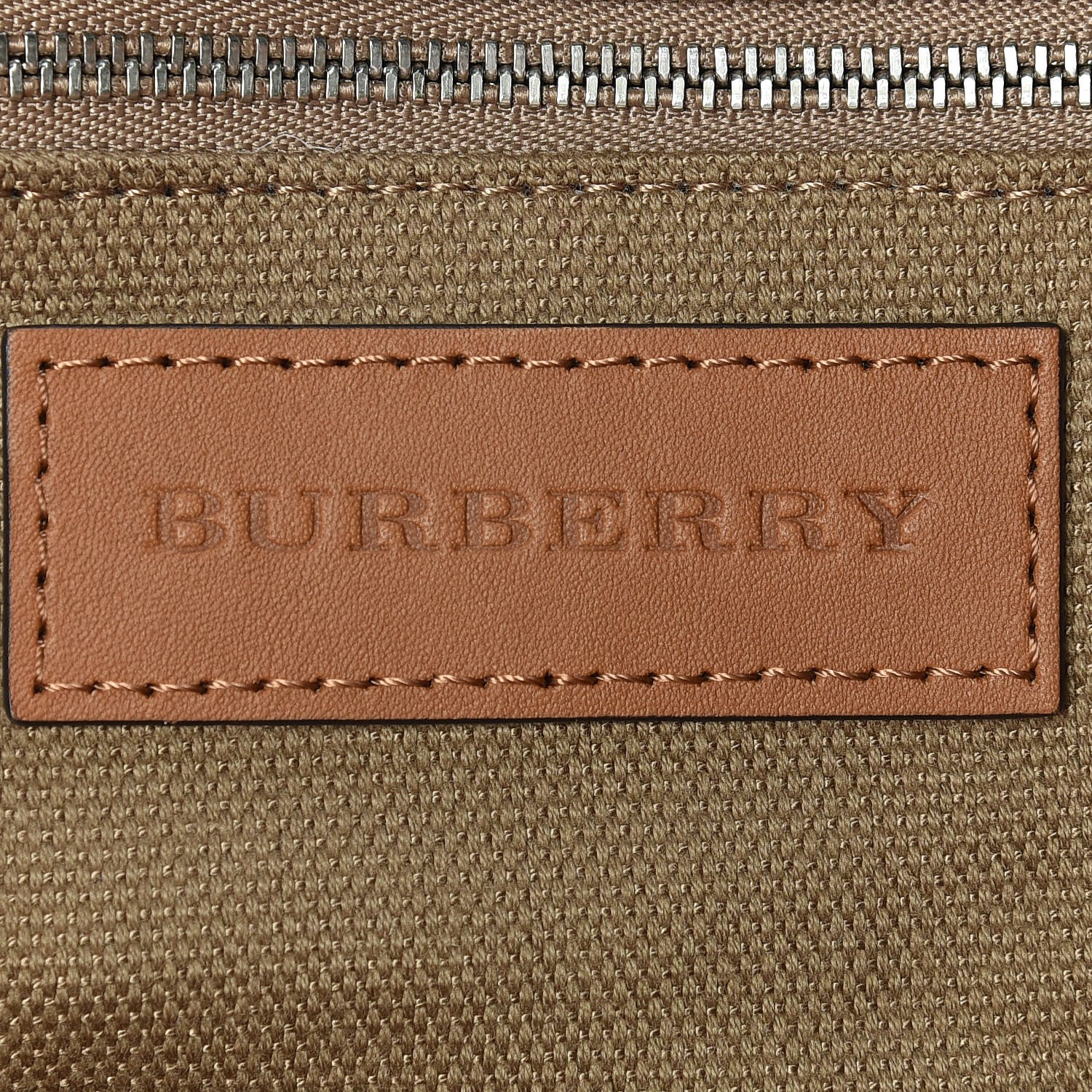 Burberry Brit Calfskin House Check Medium Maidstone Saddle Brown 8 of 12