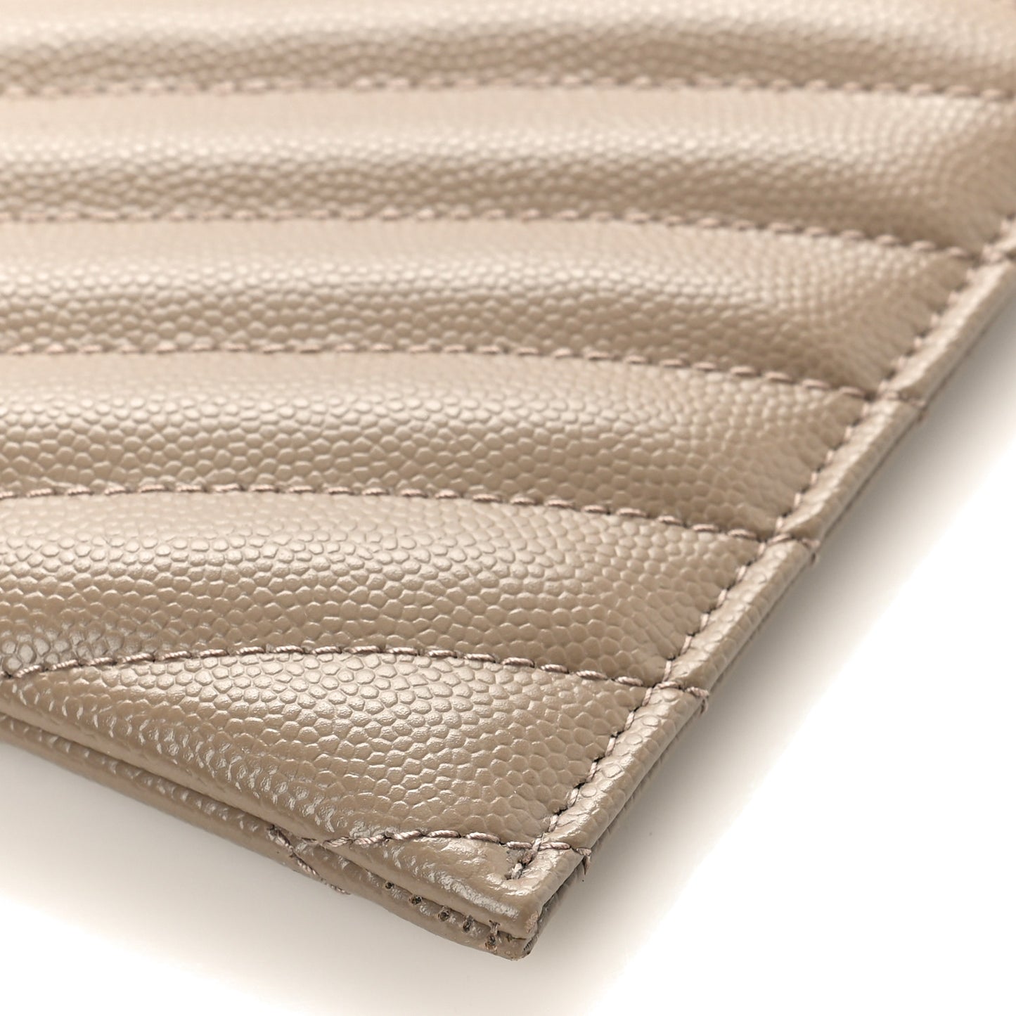 Grain De Poudre Chevron Monogram Bill Pouch Dusty Grey