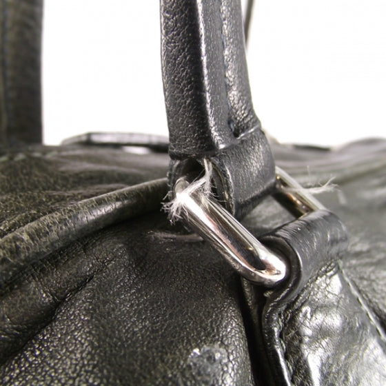 Prada Leather Handbag Navy 9 of 14
