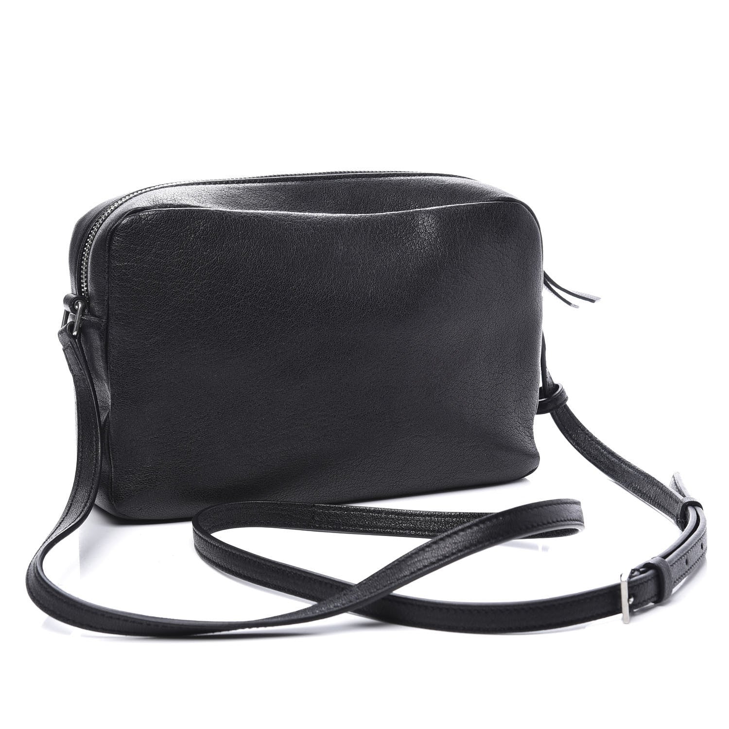 Saint Laurent Lambskin Monogram Small Lou Camera Bag Black 2 of 9
