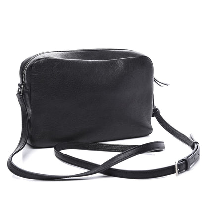 Saint Laurent Lambskin Monogram Small Lou Camera Bag Black 2 of 9