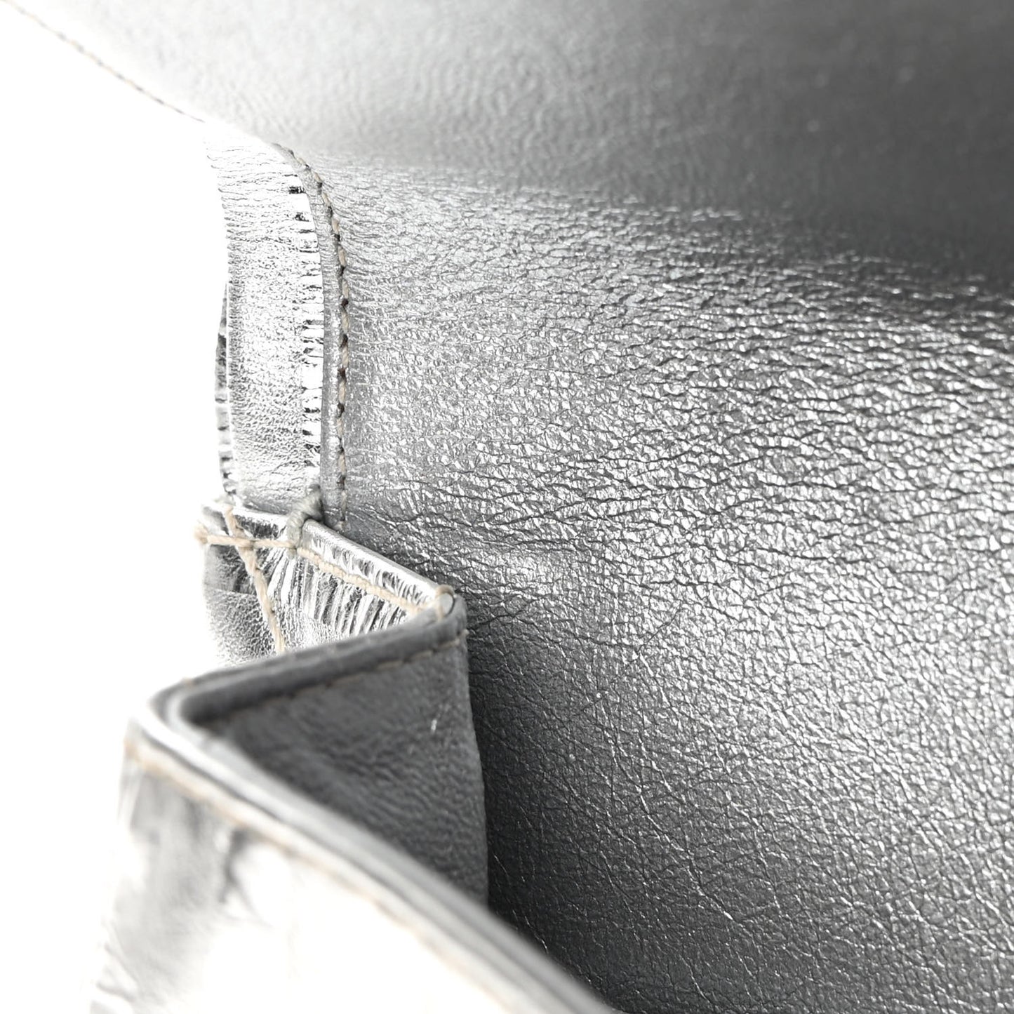 Metallic Striped Calfskin 2.55 Reissue 226 Flap Silver Silver