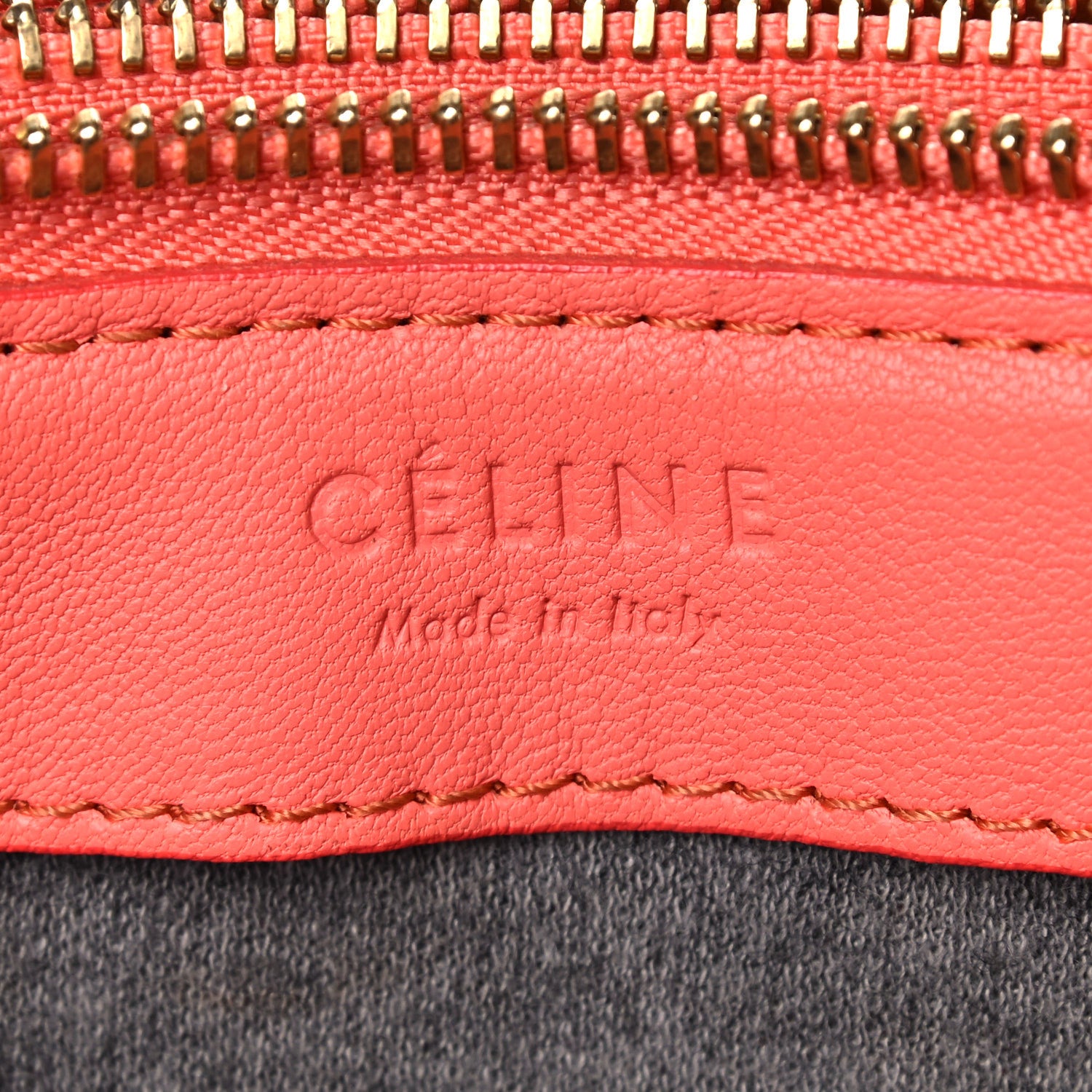 Celine Lambskin Small Trio Crossbody Bag Lipstick 7 of 21
