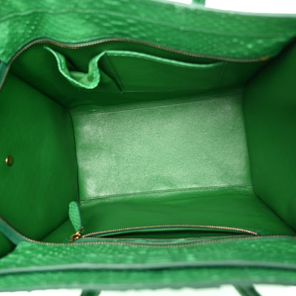Celine Snakeskin Mini Luggage Green 5 of 12
