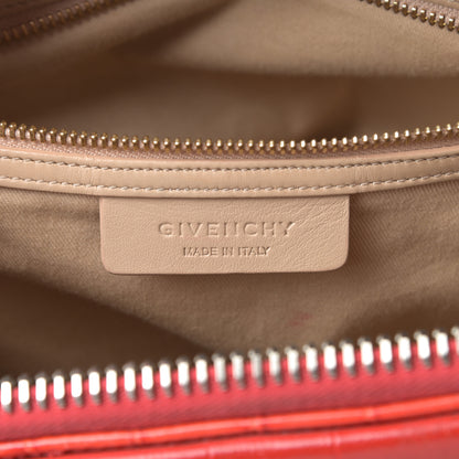 Givenchy Calfskin Crocodile Embossed Medium Antigona Red 6 of 21