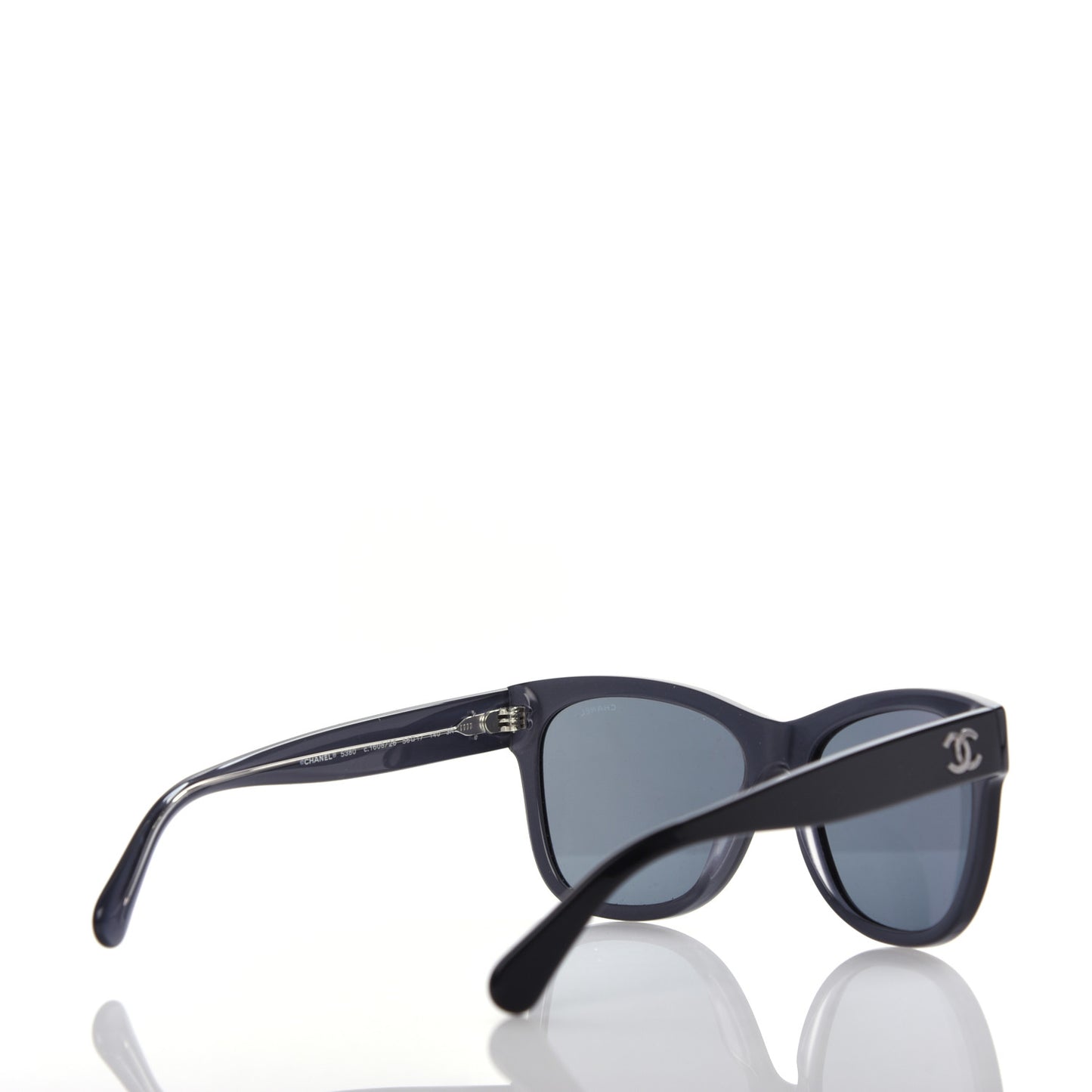 Acetate Square CC Sunglasses 5380 Black