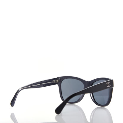 Chanel Acetate Square CC Sunglasses 5380 Black 4 of 7