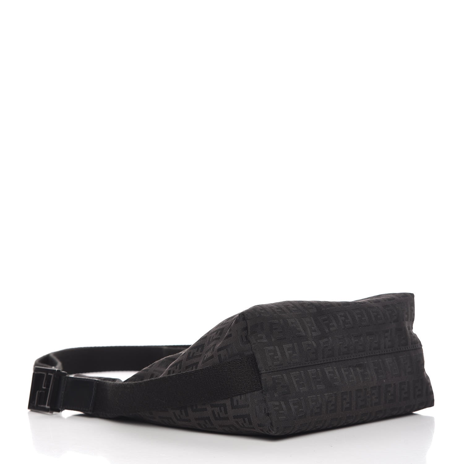 Fendi Zucchino Shoulder Bag Black 4 of 10