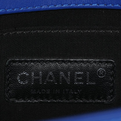 Chanel Patent Calfskin Medium Plexiglass Boy Flap Blue 7 of 9