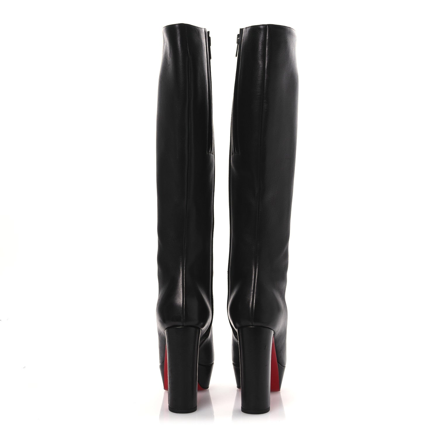 Christian Louboutin Calfskin Bibi Botta 120 Knee High Boots 36 Black 7 of 16
