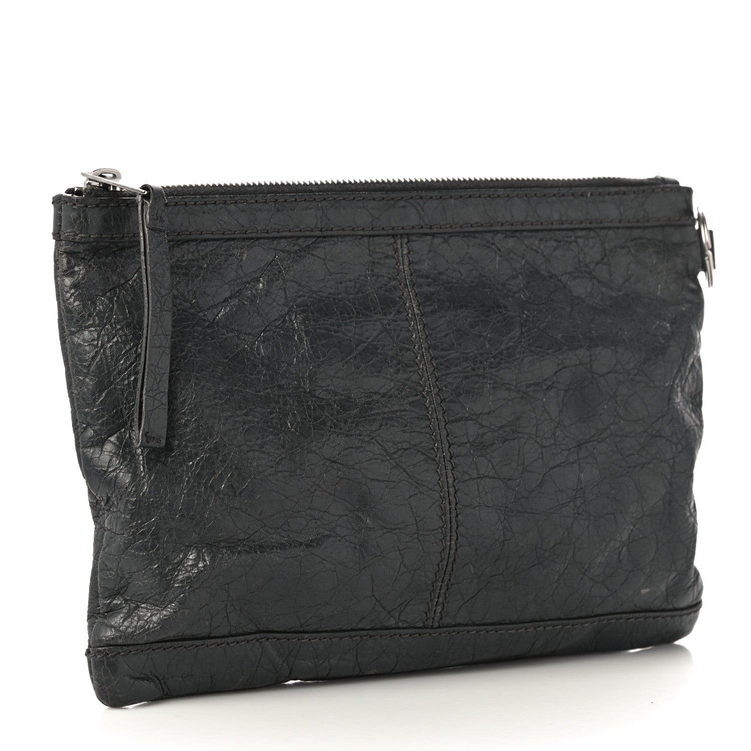 Balenciaga Agneau Arena Classic Hardware Small Clip Gris Fossile 3 of 17