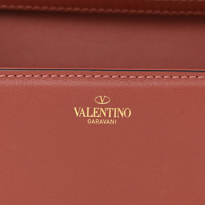 Valentino Garavani Calfskin Vlogo Loco Shoulder Bag Gingerbread 6 of 11