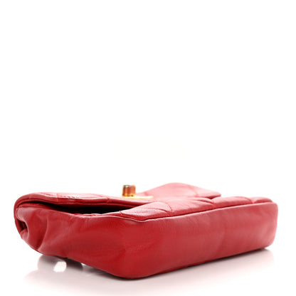 Chanel Calfskin Quilted Flap Waist Belt Bag Red 4 of 9