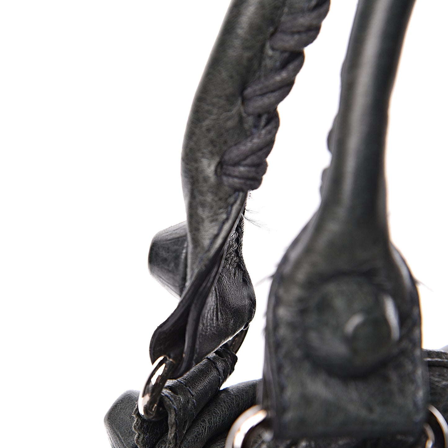 Agneau Giant Brogues Hardware Pompon Anthracite