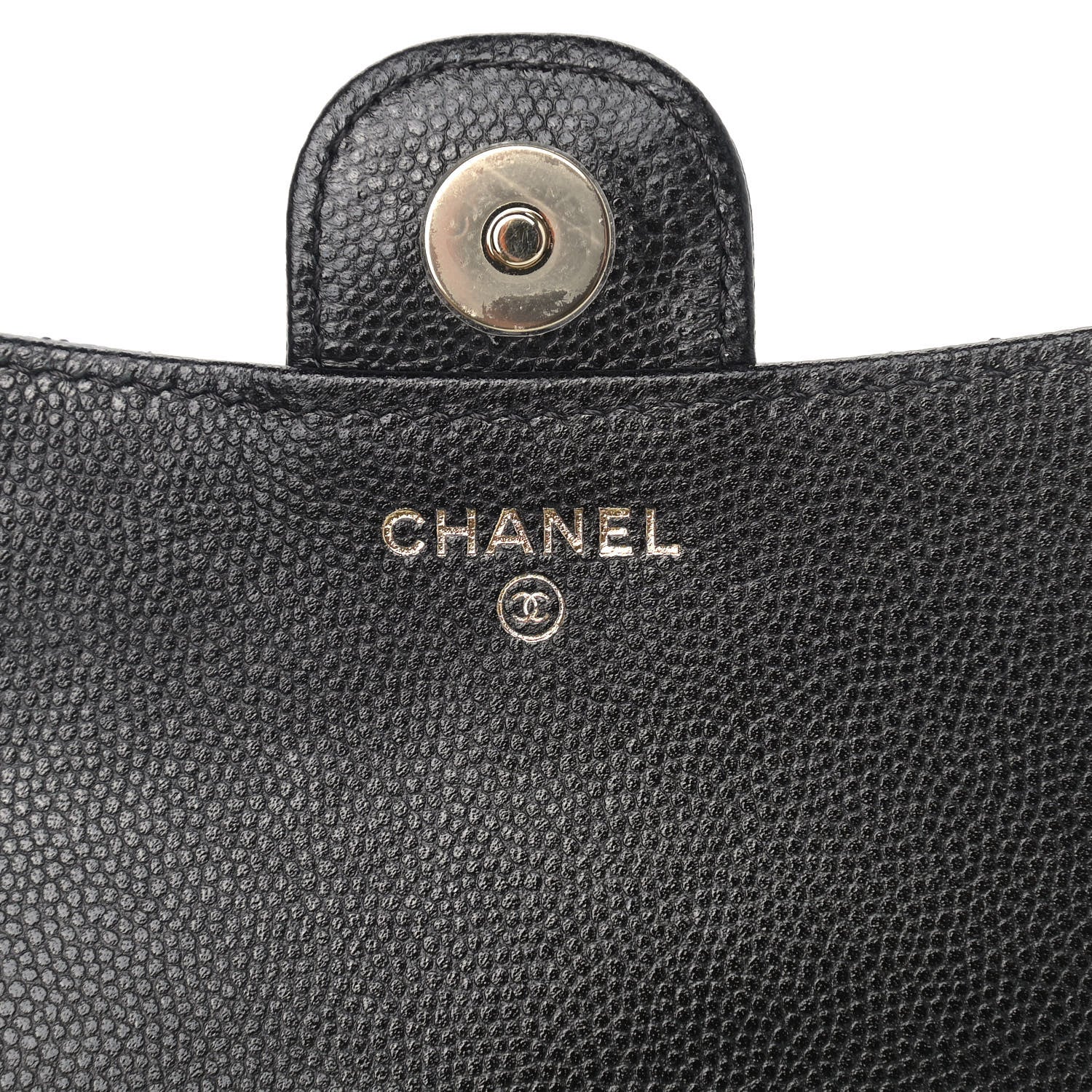 Chanel Caviar Quilted Flap Phone Holder With Chain Black 7 of 11