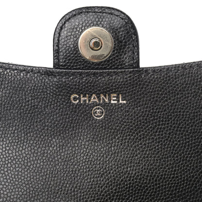 Chanel Caviar Quilted Flap Phone Holder With Chain Black 7 of 11
