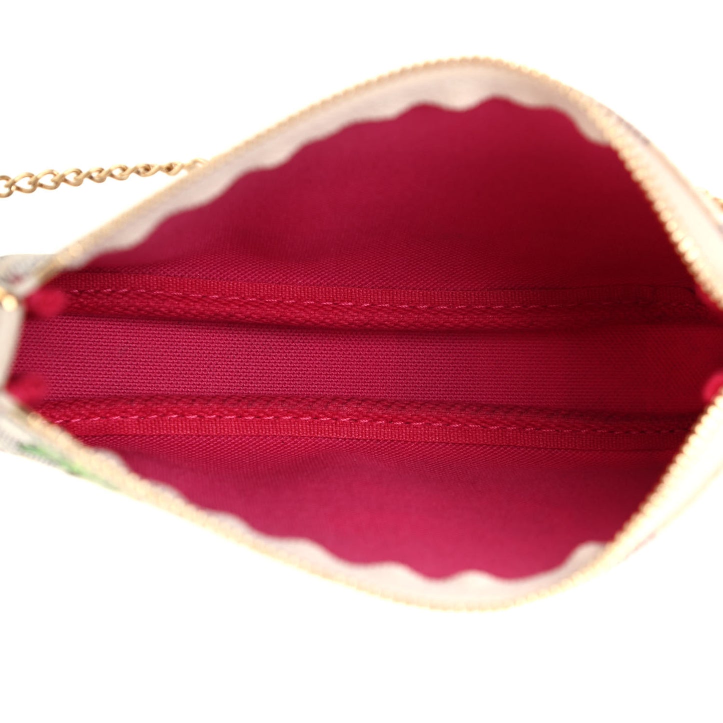 Damier Azur 2021 Christmas Animation Hollywood Mini Pochette Accessories Fuchsia