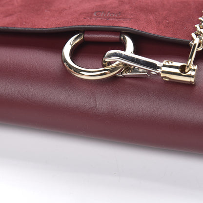 Chloe Suede Calfskin Mini Faye Shoulder Bag Plum Purple 11 of 13