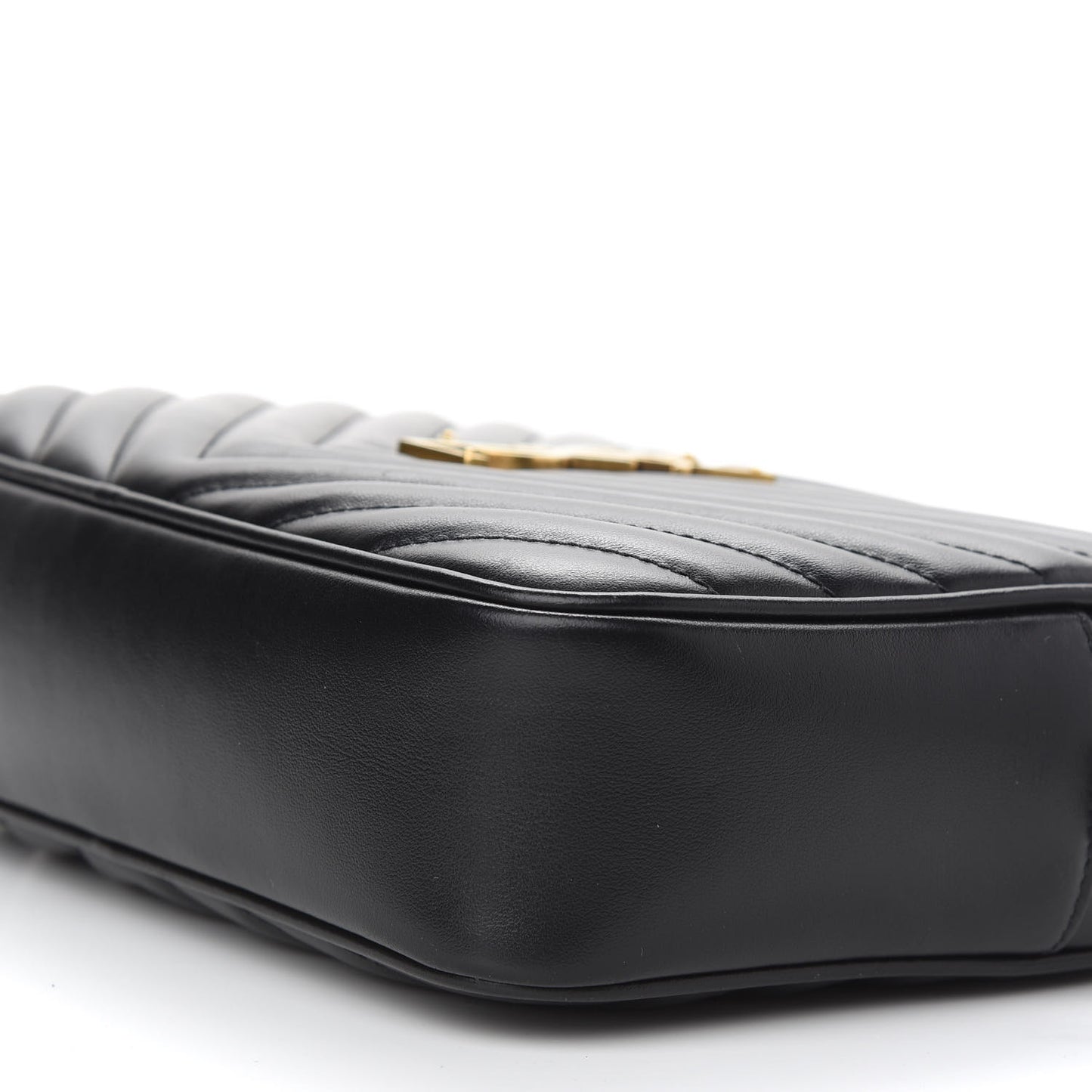 Calfskin Matelasse Monogram Lou Camera Bag Black