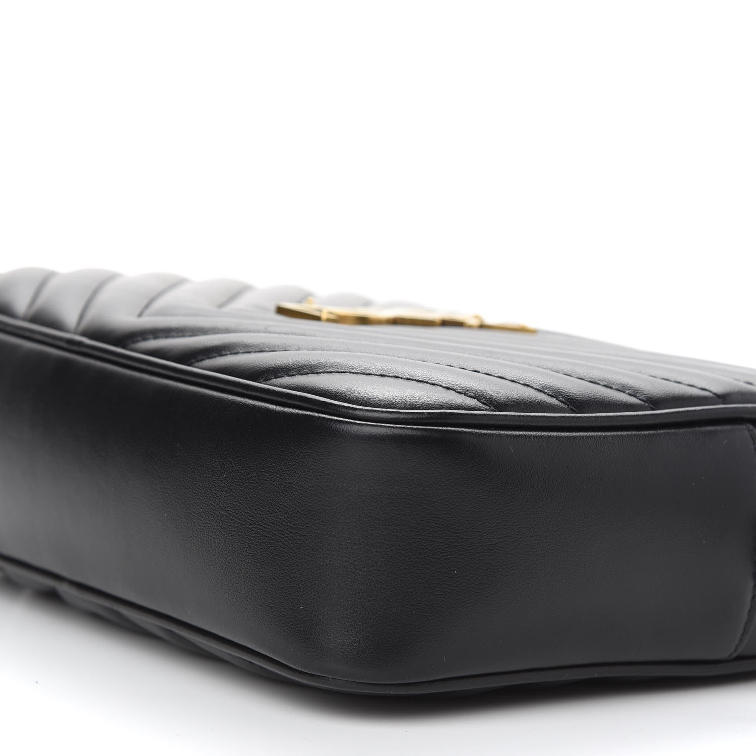 Saint Laurent Calfskin Matelasse Monogram Lou Camera Bag Black 9 of 9