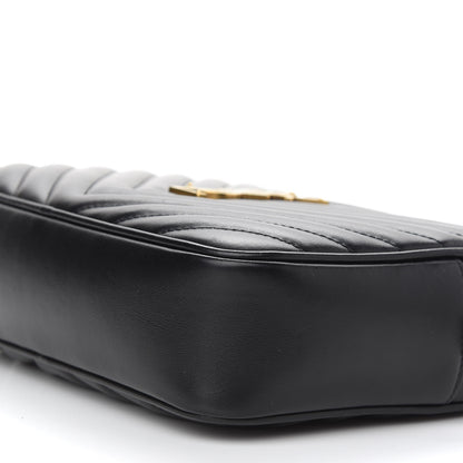 Saint Laurent Calfskin Matelasse Monogram Lou Camera Bag Black 9 of 9